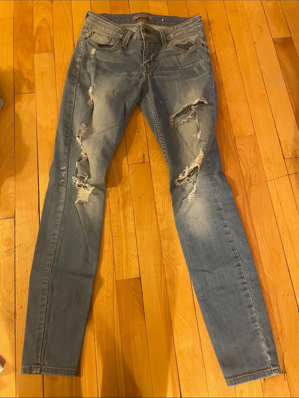 Guess Women’s Distressed Skinny Jeans - Blue